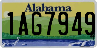 AL license plate 1AG7949