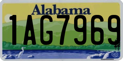 AL license plate 1AG7969