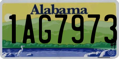 AL license plate 1AG7973
