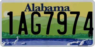 AL license plate 1AG7974