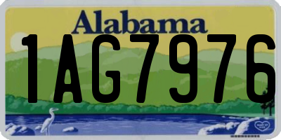 AL license plate 1AG7976