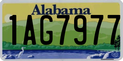 AL license plate 1AG7977