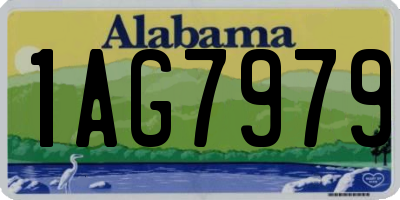 AL license plate 1AG7979
