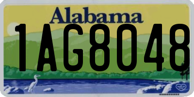 AL license plate 1AG8048