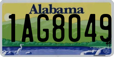 AL license plate 1AG8049