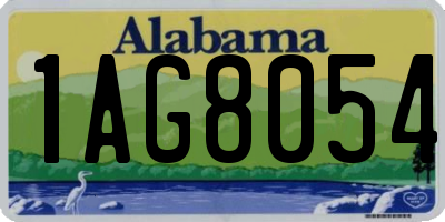 AL license plate 1AG8054