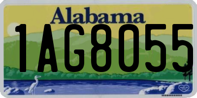 AL license plate 1AG8055
