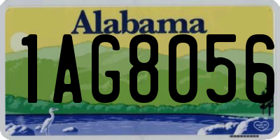 AL license plate 1AG8056