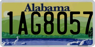AL license plate 1AG8057