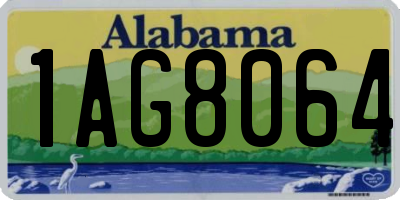 AL license plate 1AG8064