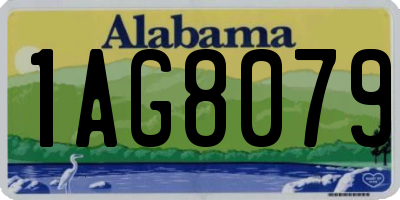 AL license plate 1AG8079