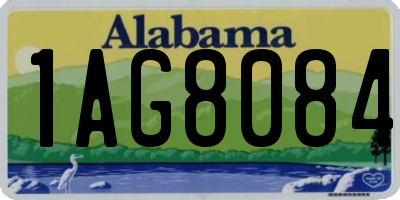 AL license plate 1AG8084