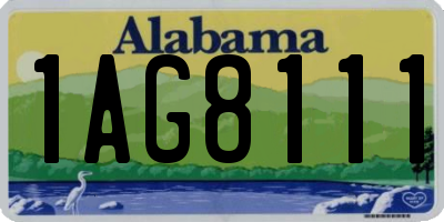 AL license plate 1AG8111