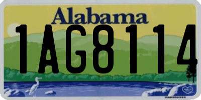 AL license plate 1AG8114