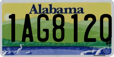AL license plate 1AG8120