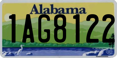 AL license plate 1AG8122