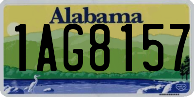 AL license plate 1AG8157