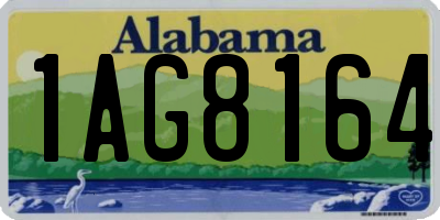AL license plate 1AG8164