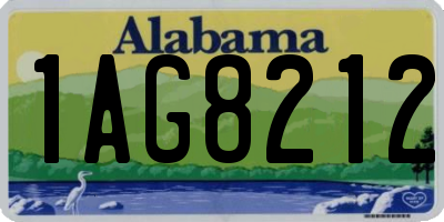 AL license plate 1AG8212