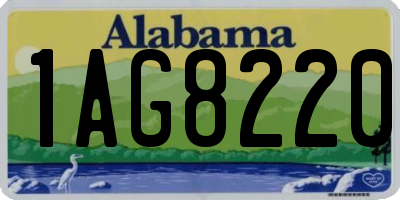 AL license plate 1AG8220
