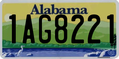 AL license plate 1AG8221
