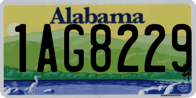 AL license plate 1AG8229