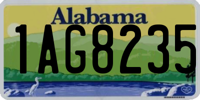 AL license plate 1AG8235