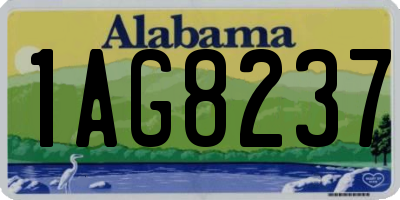 AL license plate 1AG8237
