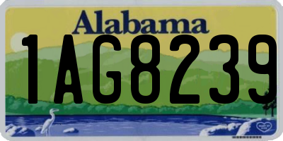 AL license plate 1AG8239