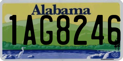 AL license plate 1AG8246
