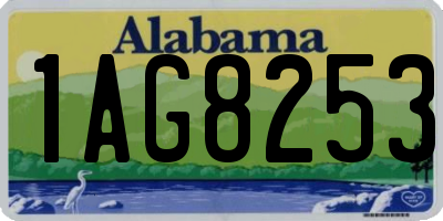 AL license plate 1AG8253