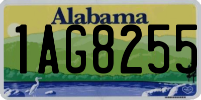 AL license plate 1AG8255