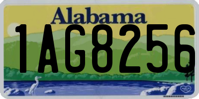 AL license plate 1AG8256