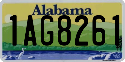 AL license plate 1AG8261
