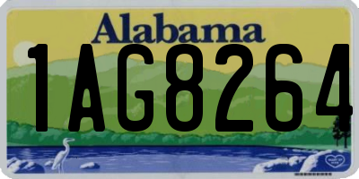 AL license plate 1AG8264