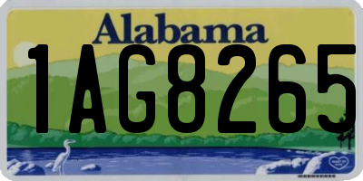 AL license plate 1AG8265