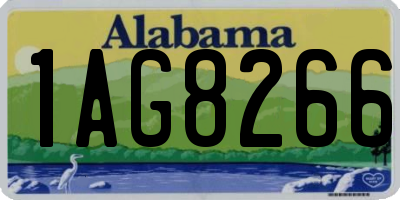 AL license plate 1AG8266