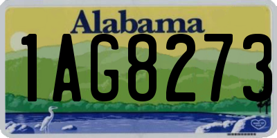 AL license plate 1AG8273
