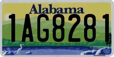AL license plate 1AG8281