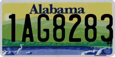 AL license plate 1AG8283
