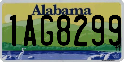 AL license plate 1AG8299