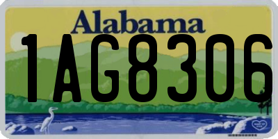AL license plate 1AG8306