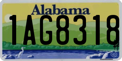 AL license plate 1AG8318
