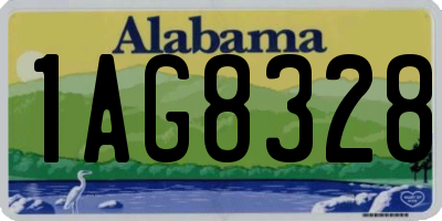 AL license plate 1AG8328