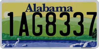 AL license plate 1AG8337