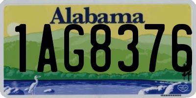 AL license plate 1AG8376