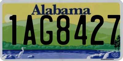 AL license plate 1AG8427