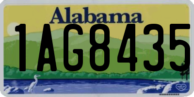 AL license plate 1AG8435