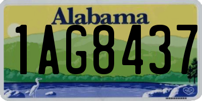 AL license plate 1AG8437