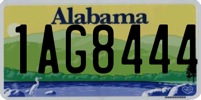 AL license plate 1AG8444